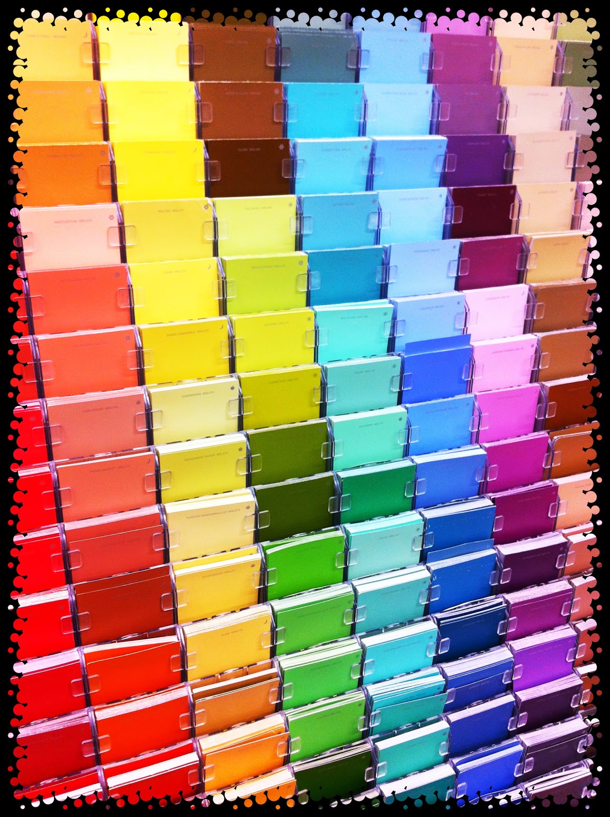 Upcycled Education Paint Swatch Activities