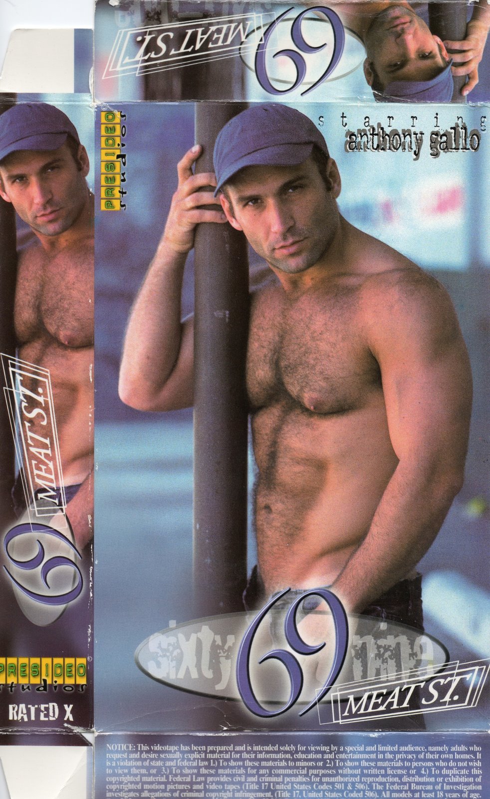 Box Cover Art, Anthony Gallo - Gay Porn Obsession