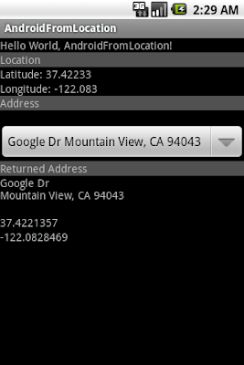 Get location(Latitude and Longitude) from described address using Geocoder