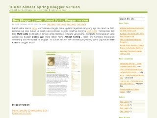Almost Spring Blogspot Template