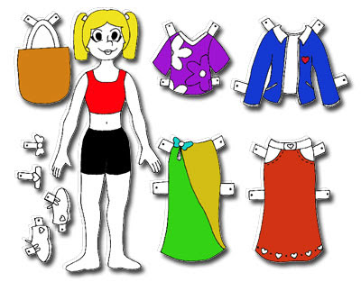 Past Patterns Paper doll