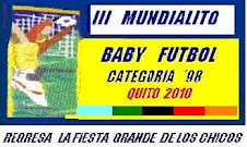 III MUNDIALITO DE BABY FUTBOL 2010