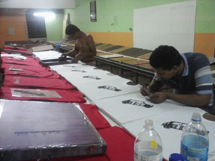 GAH BAHTERA RESOURCES Proses Silk Screen printing