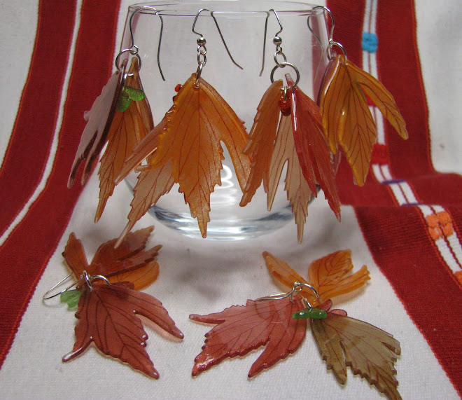 autumn leaves & maple seedpods