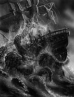 Kraken atacando un barco