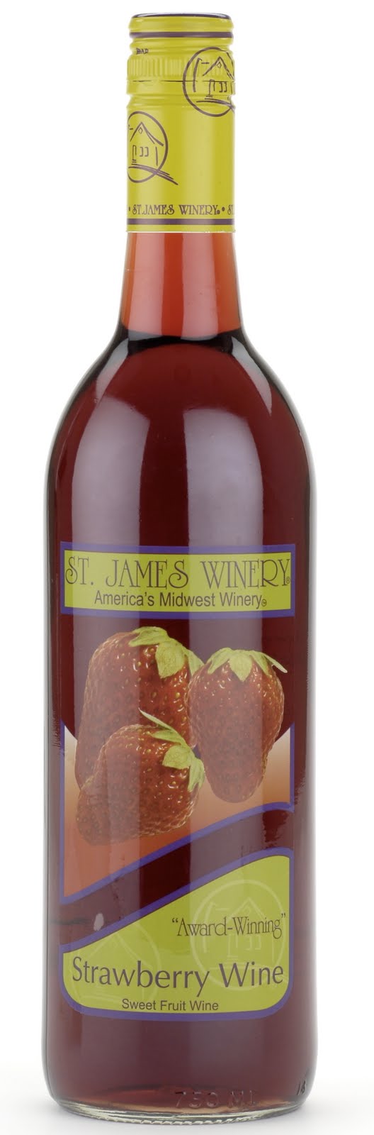 Wine! St. James Winery Strawberry Wine from Missouri