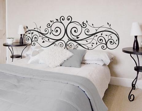 Cabecero De Madera Decorado Con Stencil Cabecero De Madera Decorado Con Stencil