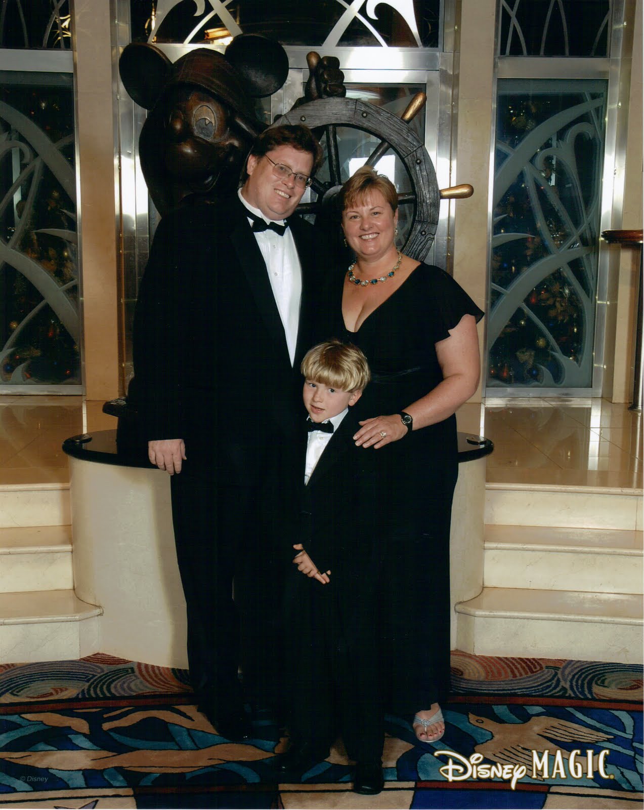 Williams Family Formal Night on the Disney Cruise Line