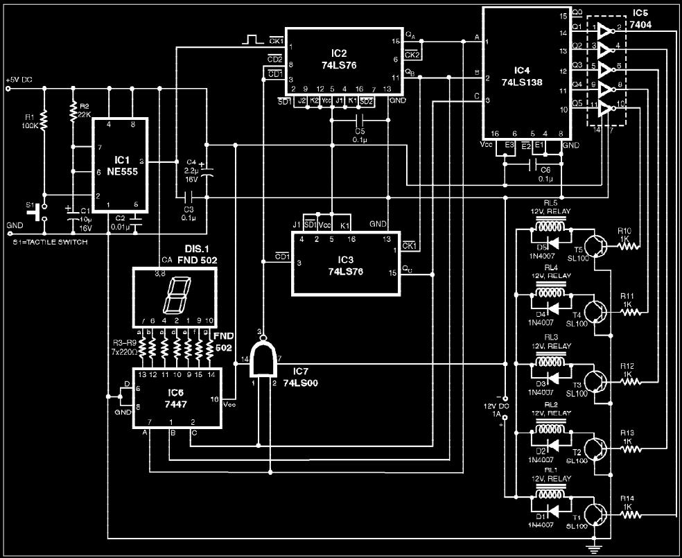 Programmable Led Fan Circuit Diagram