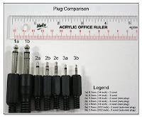 PJ1027: Plug Comparision - !/4, 1/8, 3/32 inches