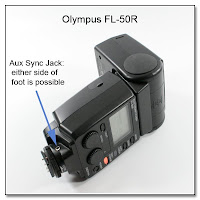 AS1030: Olympus FL-50R Flash Unit - Aux Sync Jack Mod