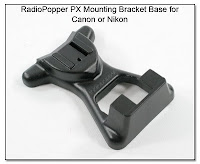 PJ1090: RadioPopper RX Mounting Bracket Base for Canon or Nikon