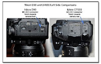 Nikon D90 and D7000 Left Side Comparisons