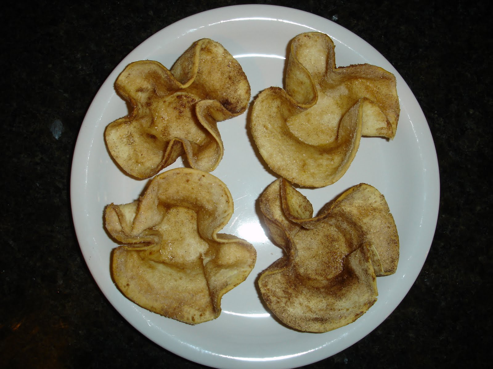 Journey to Fabulous Foods Tortilla Cups (with Cinnamon Apples)