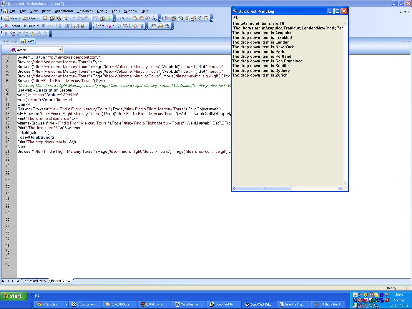 HP QuickTest Professional: VB Scripting with QTP Part 2