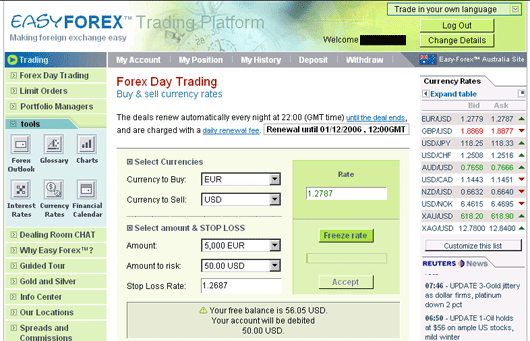 Easy forex currency rates page