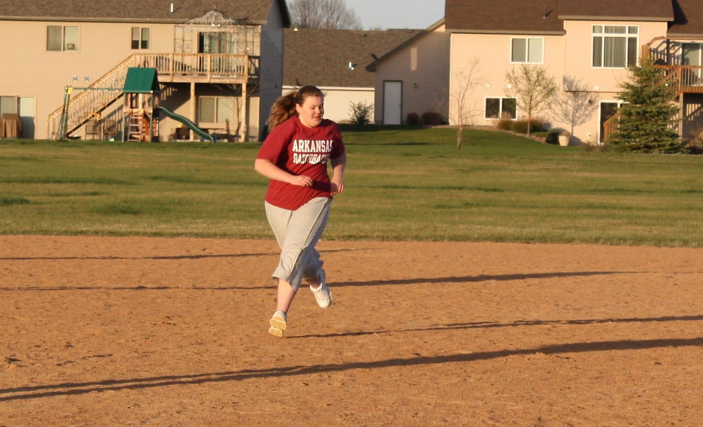 Once Upon a Family Dancer at homeschool baseball