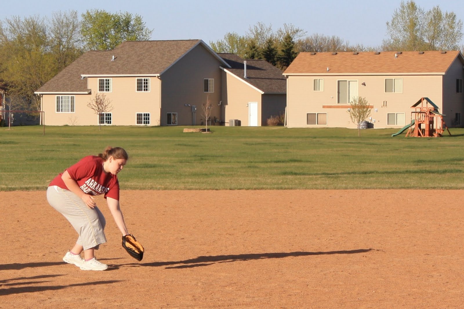 Once Upon a Family Dancer at homeschool baseball