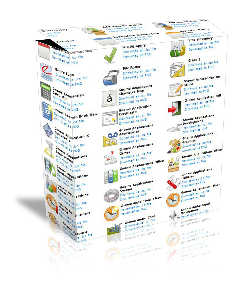 Free GNOME Desktop icons