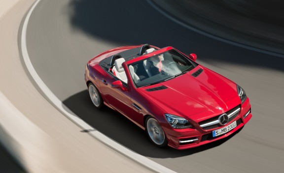 Mercedes Slk 350 Red. 2012 Mercedes-Benz SLK-class