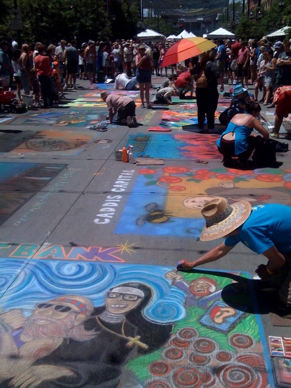 foxandthird Denver Chalk Art on Larimer Street