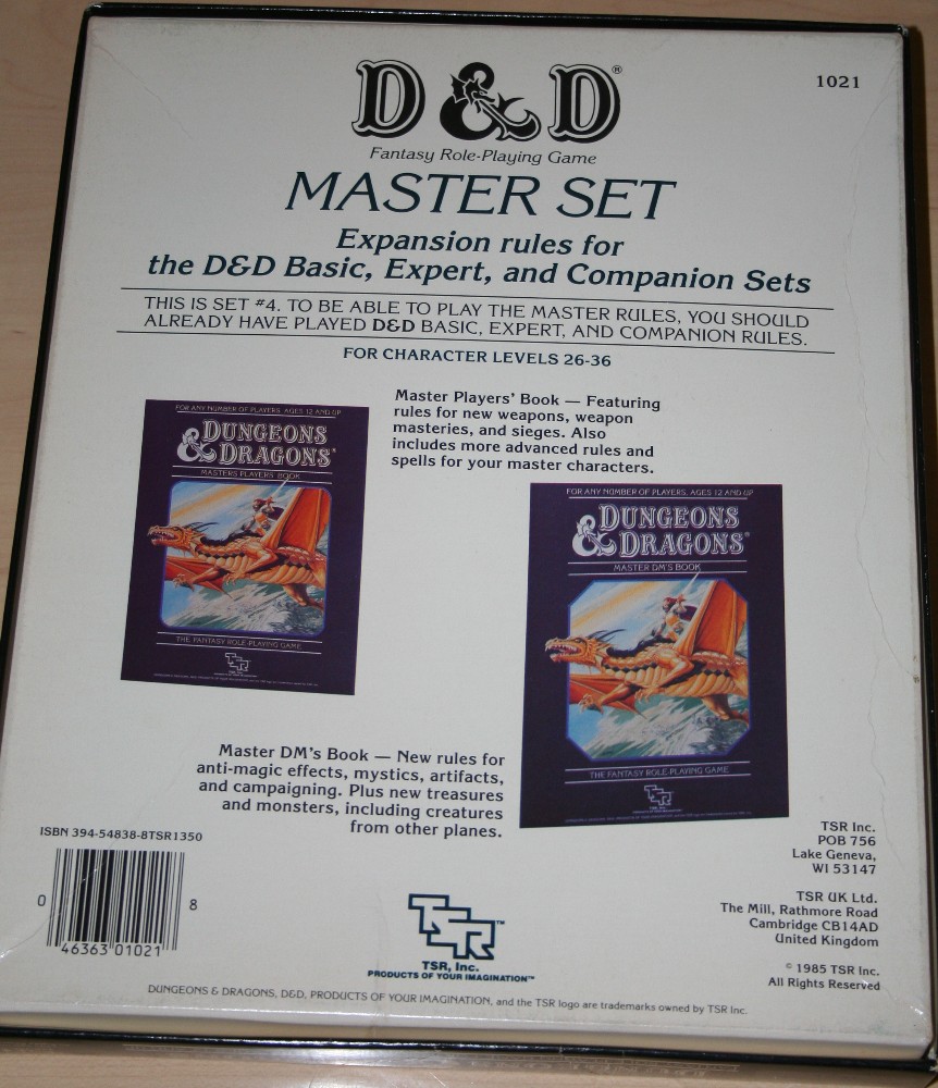Dungeons & Dragons Master Rules Set | La Marca del Este