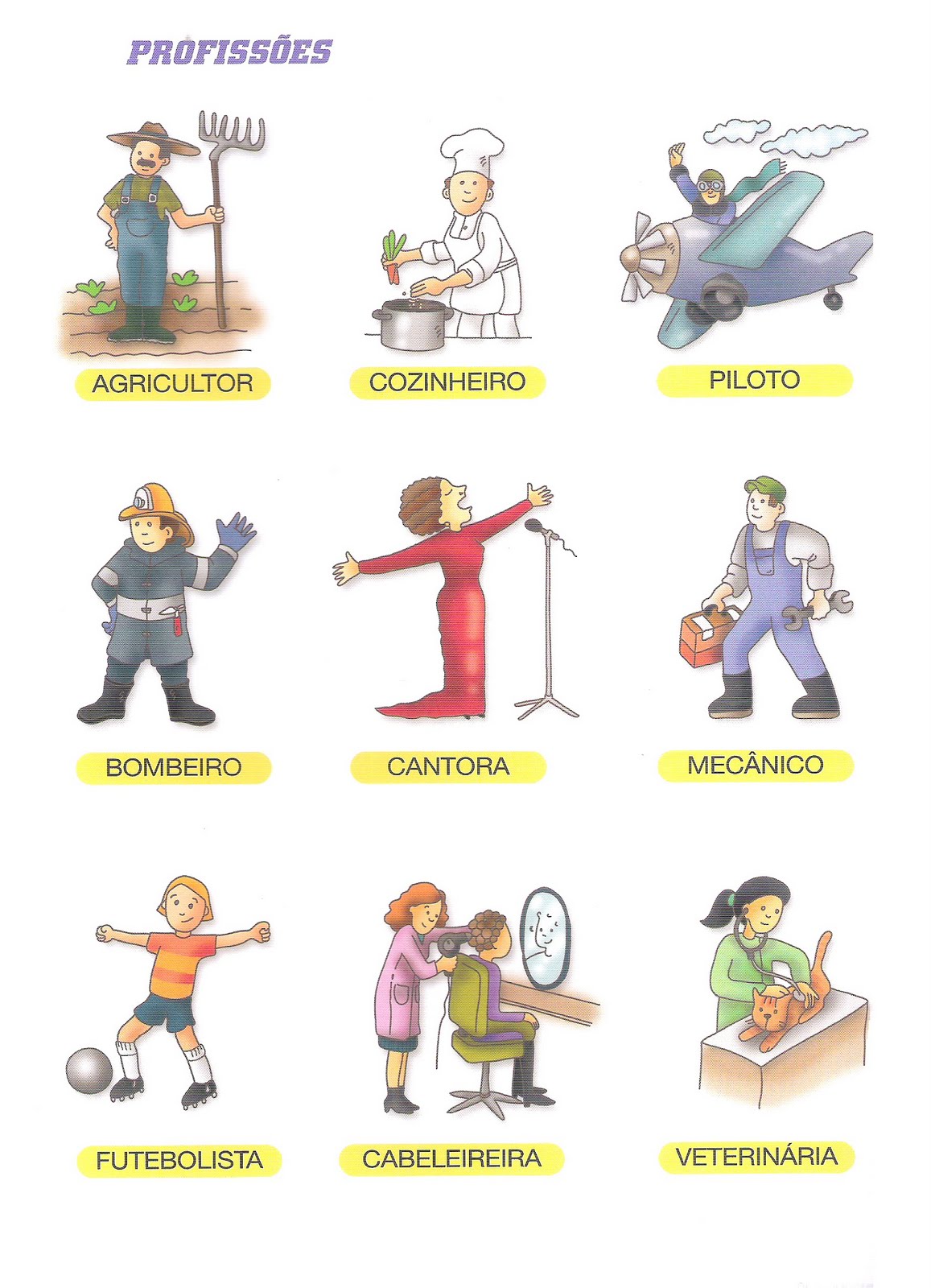 Actividades para as Crianças Profissões I