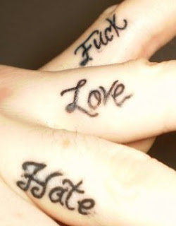 Fuck Love Tatoos 6