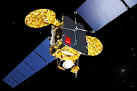 Uzayda TÜRKSAT 3A uydusu