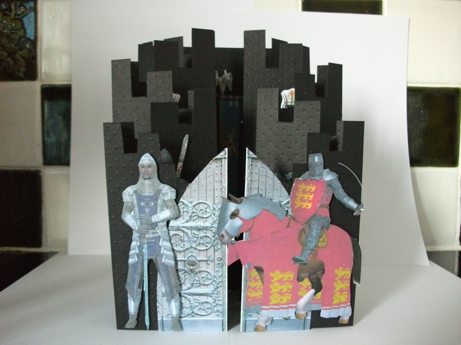 My crafting world Castle Concertina Card and Box