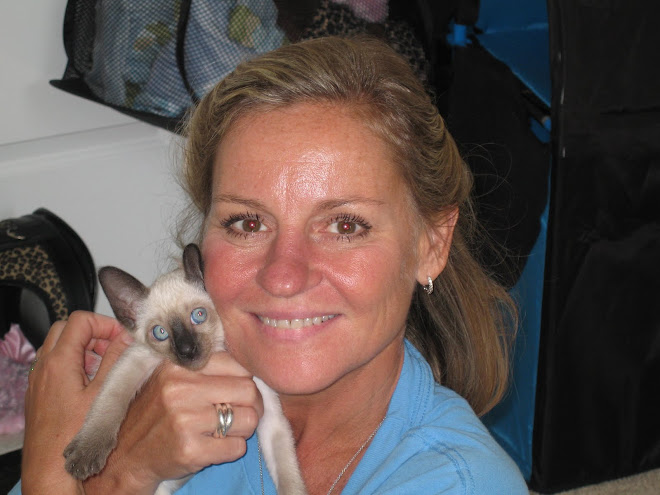 Debra with her new little boy YumYum