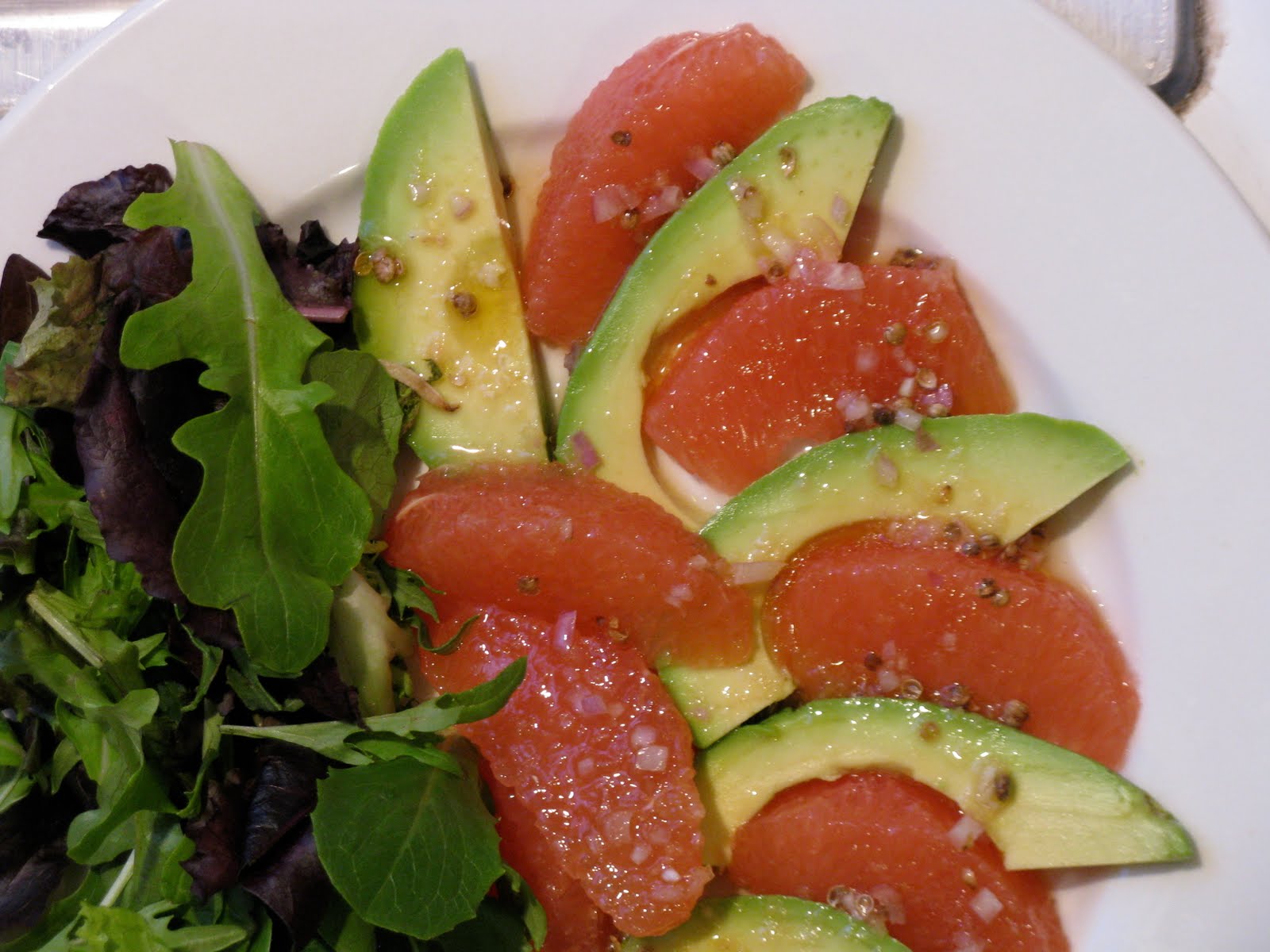 The Cilantropist Avocado and Red Grapefruit Salad