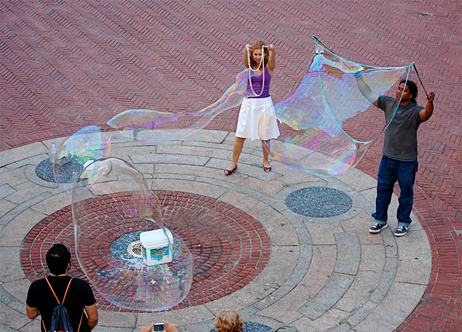 NYC ♥ NYC Giant Bubbles at Central Park's Bethesda Fountain