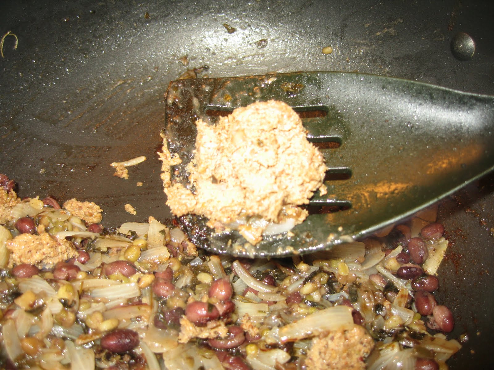 SUMADHURA Beans and Greens Rice with Ground Sambar Paste