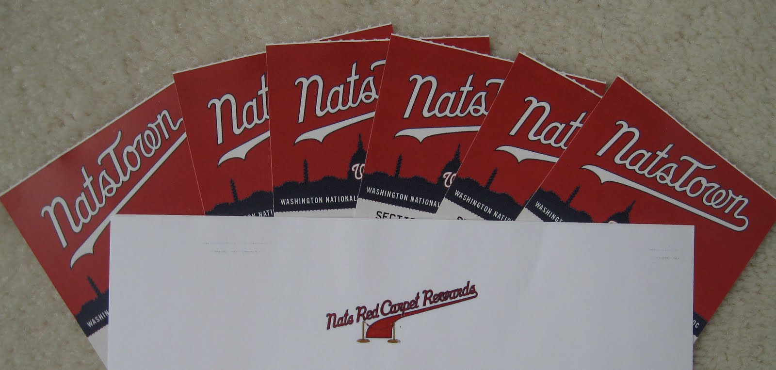 Nats320 A Washington Nationals Blog The Red Carpet Rewards Program