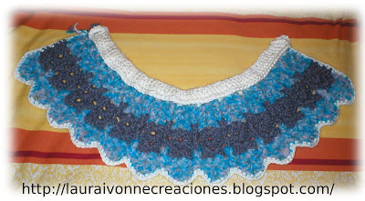 Patrón gratis cuello crochet - Banda y cuello niña - Tejiendo Marisol