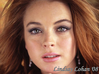 Lindsay Lohan Face Close Up Wallpaper