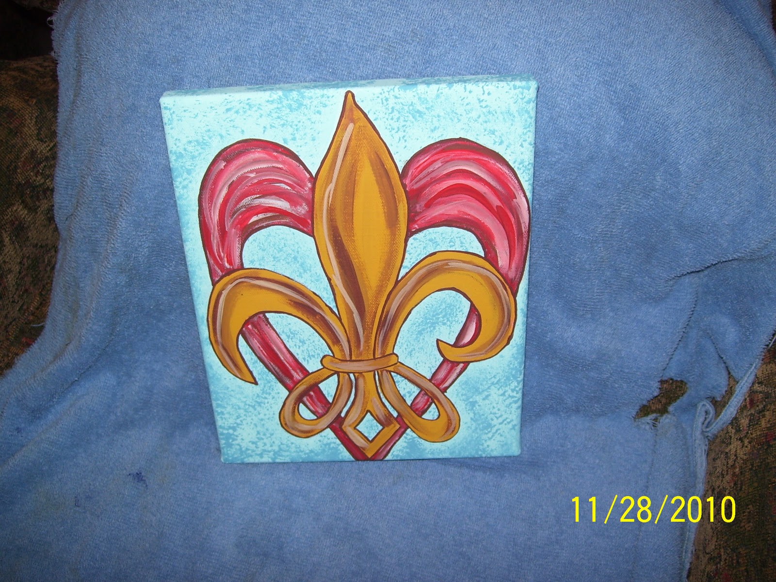 This & That by Patty: fleur de lis paintings