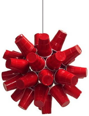 Candeeiros feitos a partir de Material Reciclado