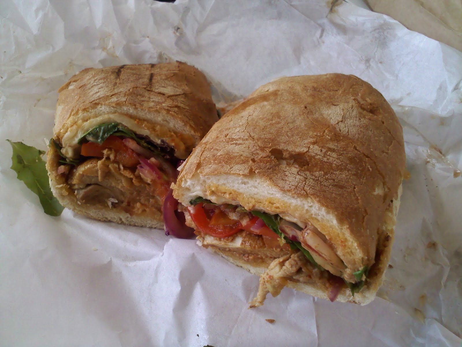 breadxbread chicken fajita sandwich the sandwich place