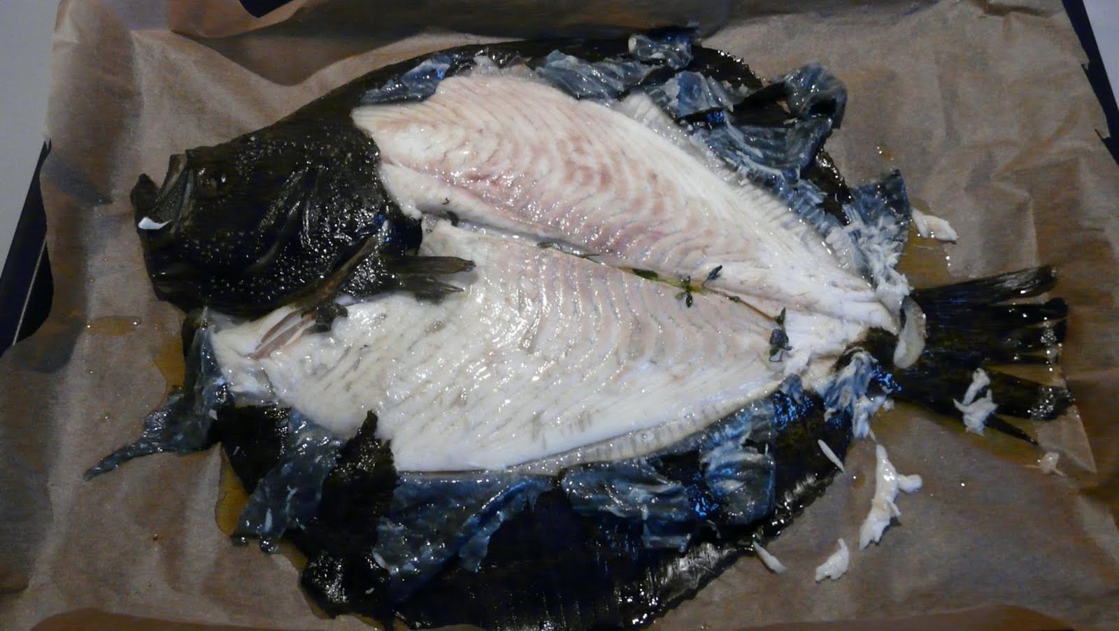 Kulinarische Welten zu Fisch- und Meeresfrucht: Steinbutt mit weißem ...