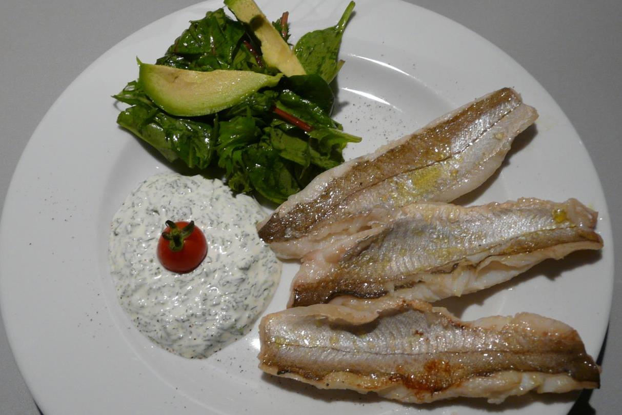 Kulinarische Welten zu Fisch- und Meeresfrucht: Merlanfilet an ...