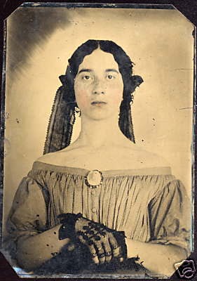 YAUM's PHOTO DIARY: Tintype: Civil War Era Young Freckled Girl