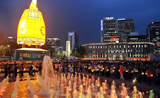 City Hall Plaza, Seoul - Buddha's parade