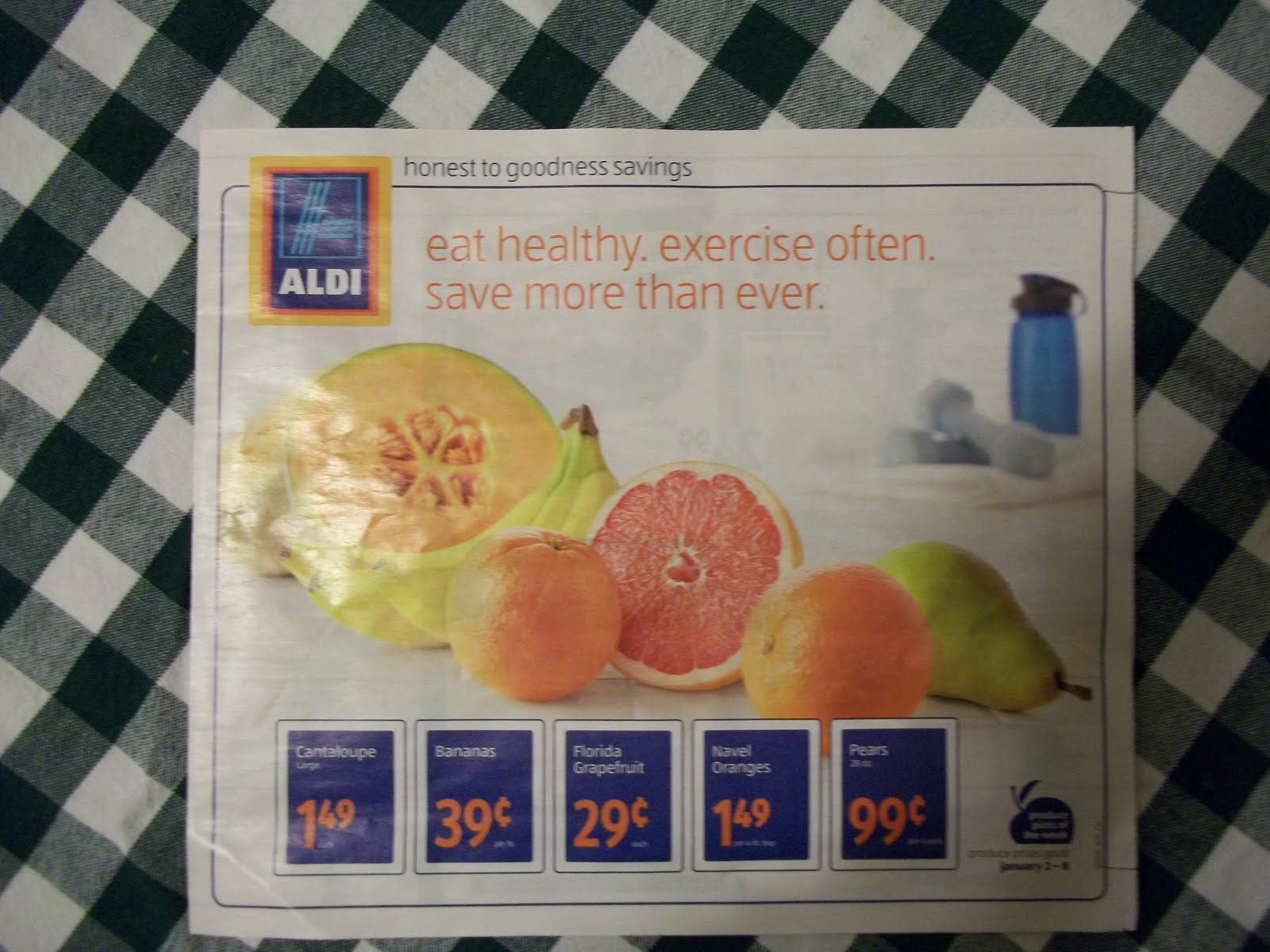 My Glove Box to Saving Money Fruit at Aldi this Week 1/28