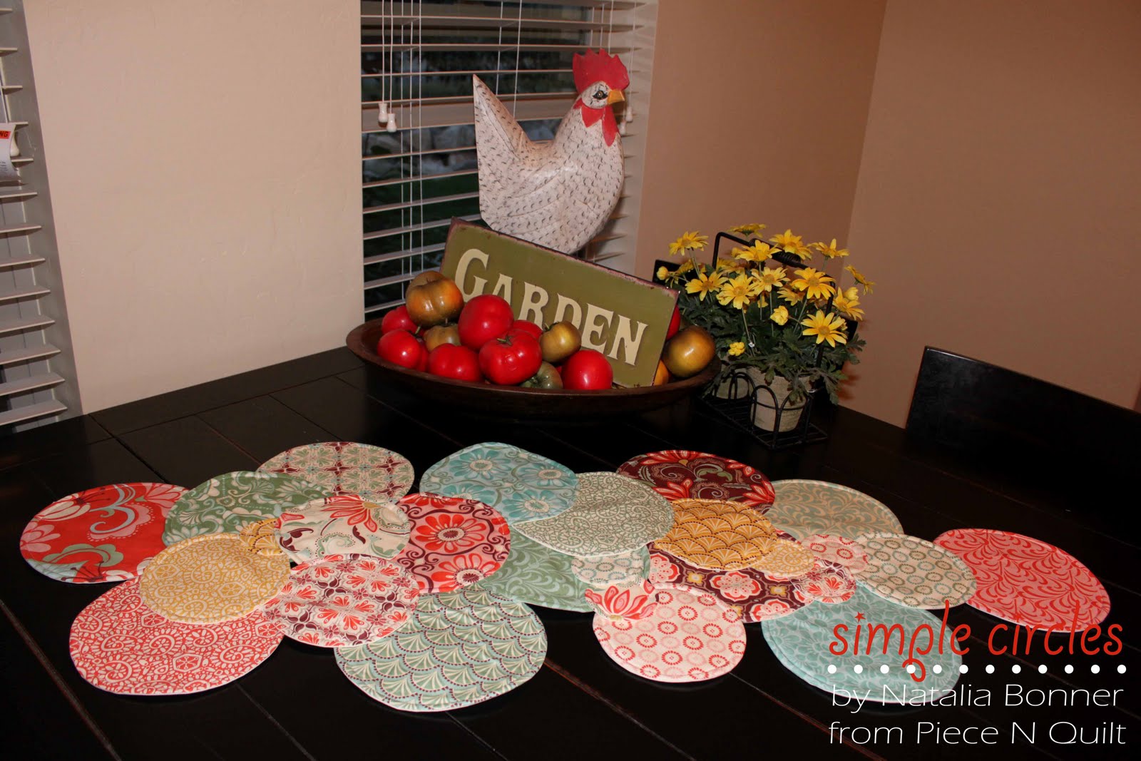 Piece N Quilt Simple Circles Table Runner