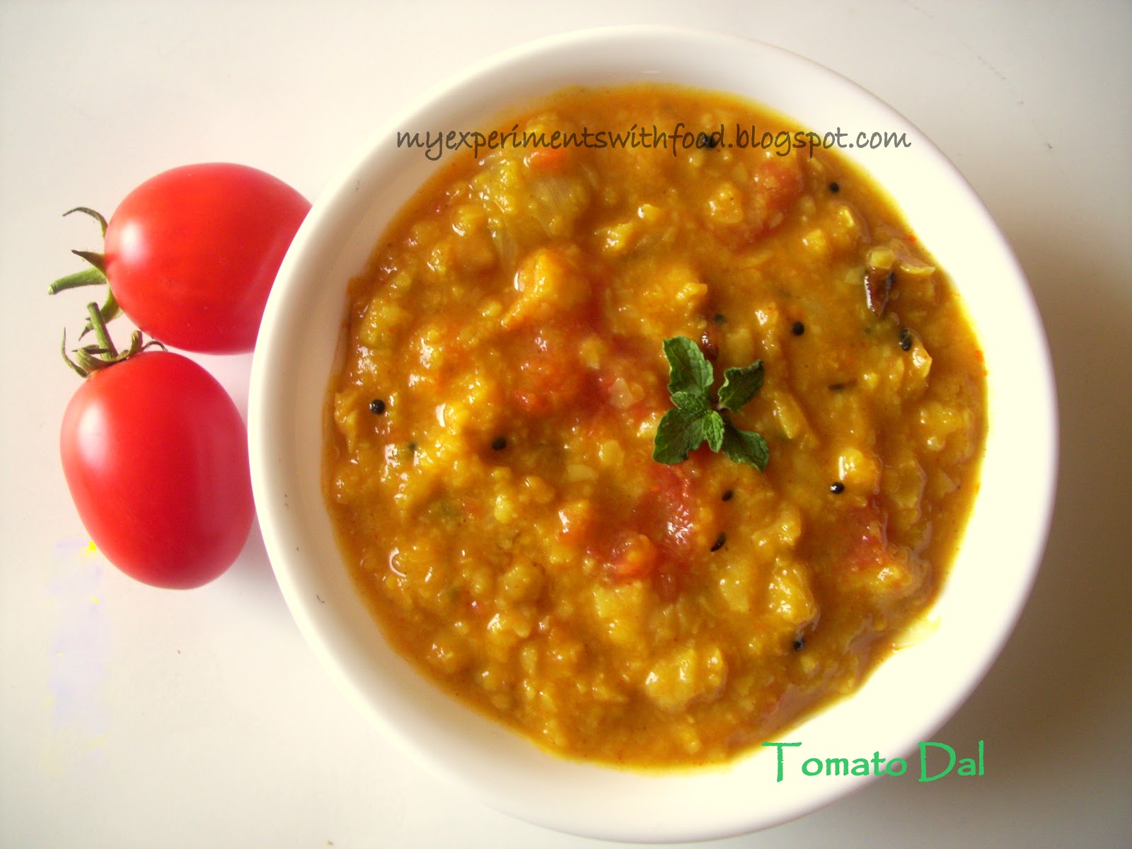 My Experiments With Food Tomato Dal/Tomato Pappu