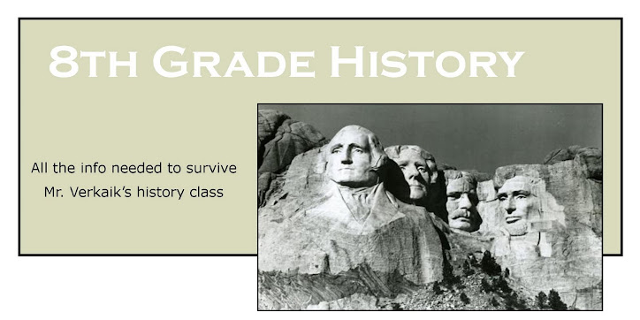 Mr. Verkaik 8th Grade History