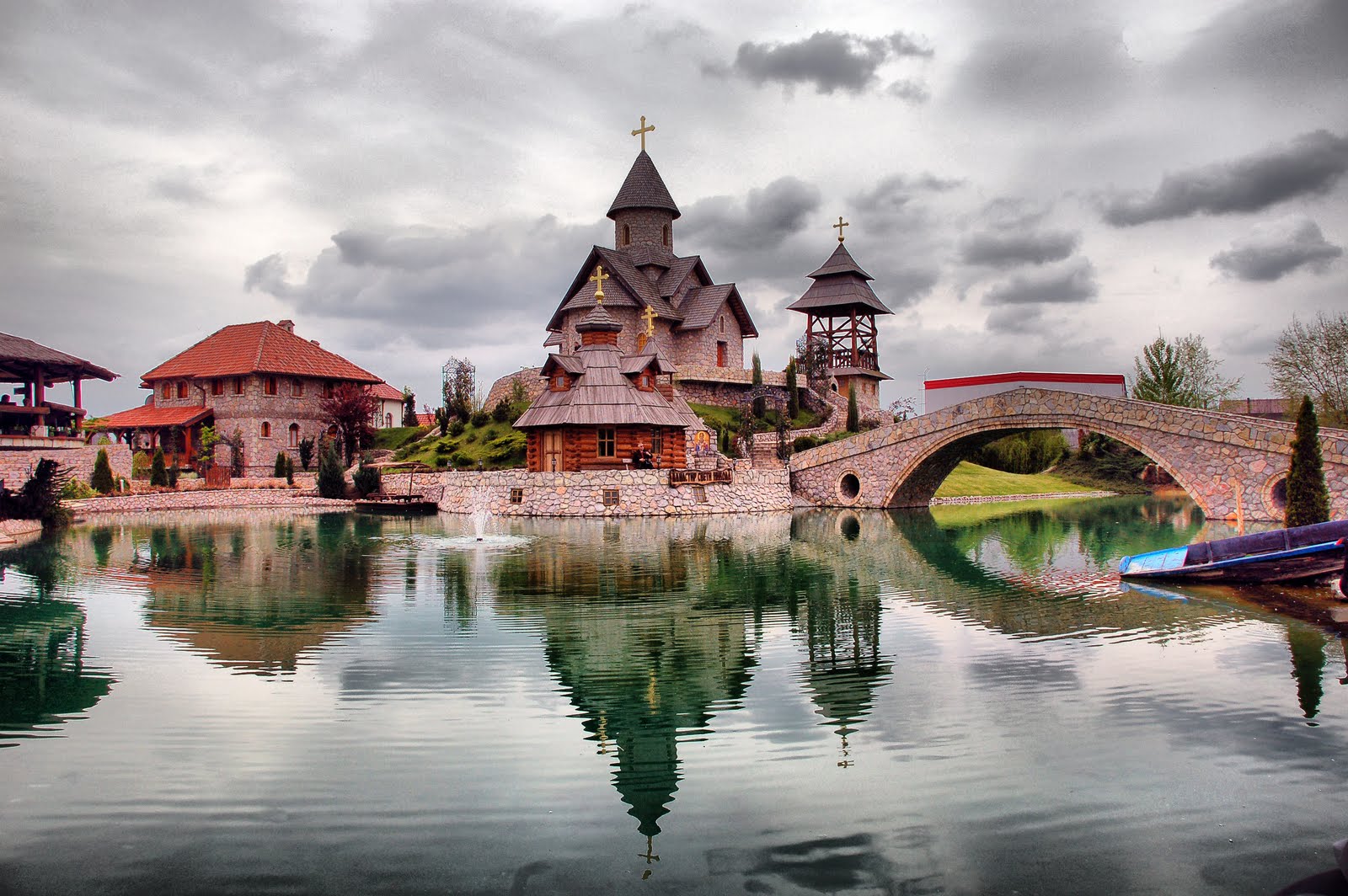 Here we are at the ethno-village Stanisic (STAH-nee-sheech) in Bijeljina, R...