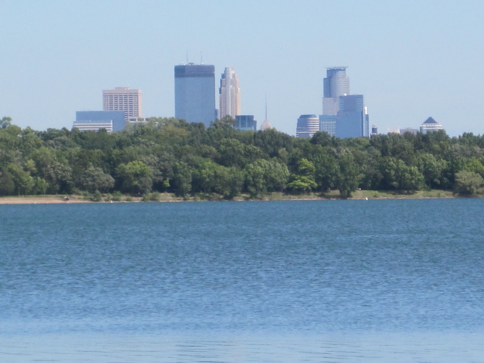 Walking Lake Harriet Downtown Minneapolis from Lake Harriet